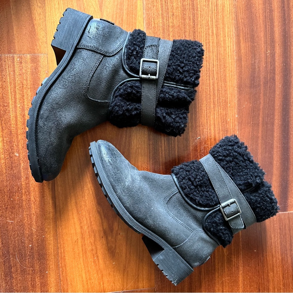 UGG Black Shearling Winter Boots